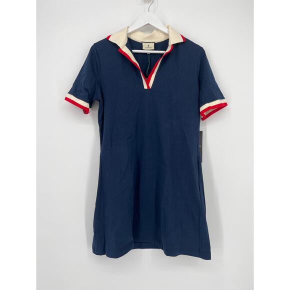 TUCKERNUCK Midnight Navy Hutton Polo Dress NWT Size Medium - Picture 8 of 10